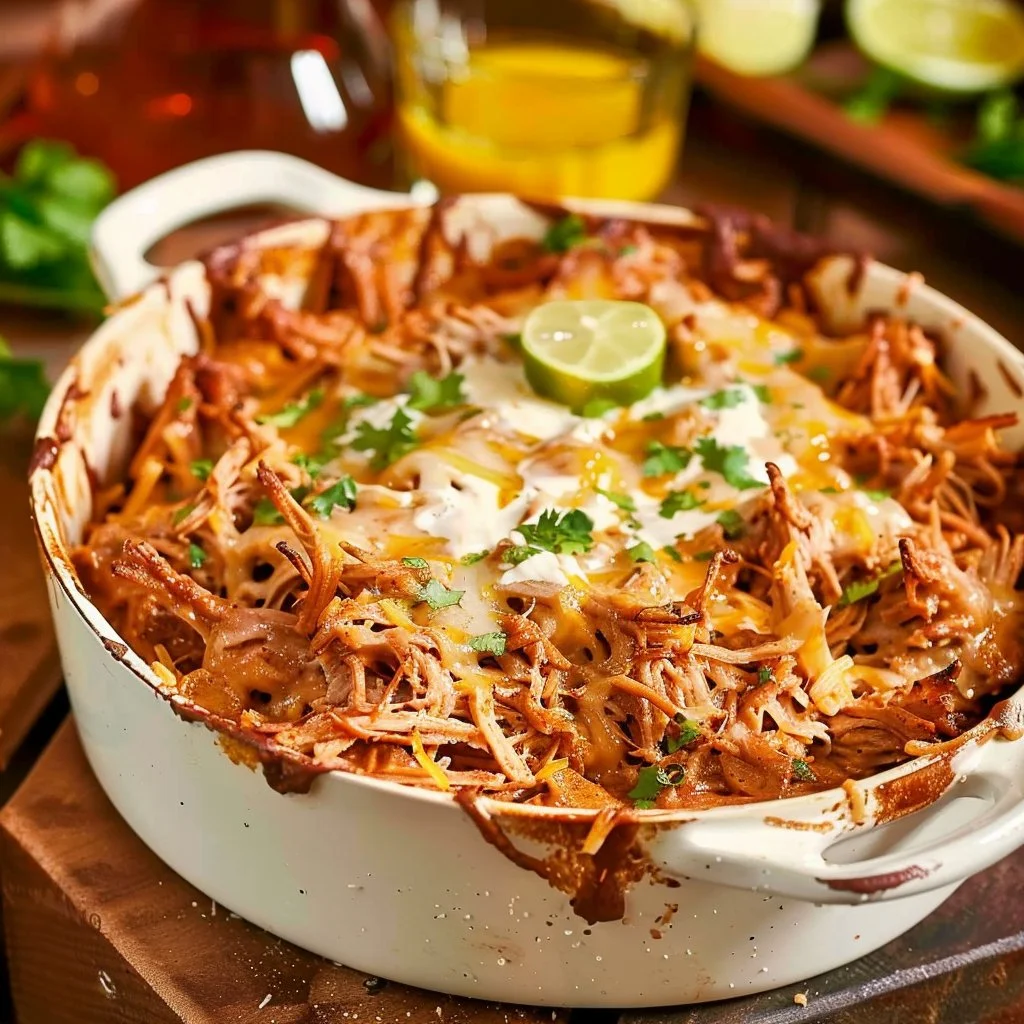 Mexican Pulled Pork Casserole 4 Mexican Pulled Pork Casserole