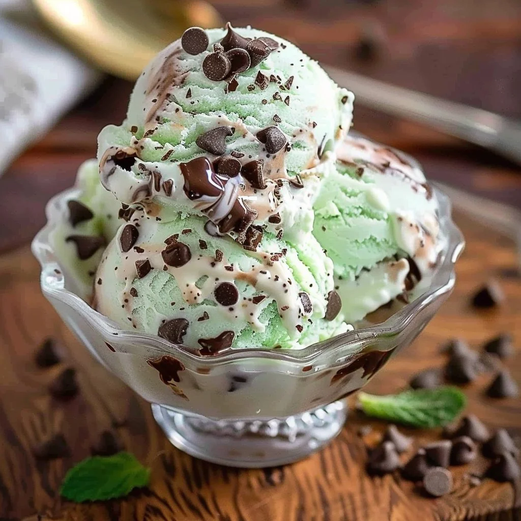 Mint Chocolate Chip No Churn Ice Cream 4 Mint Chocolate Chip No Churn Ice Cream