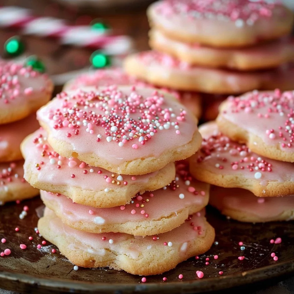 Pink Sugar Cookies 4 Pink Sugar Cookies