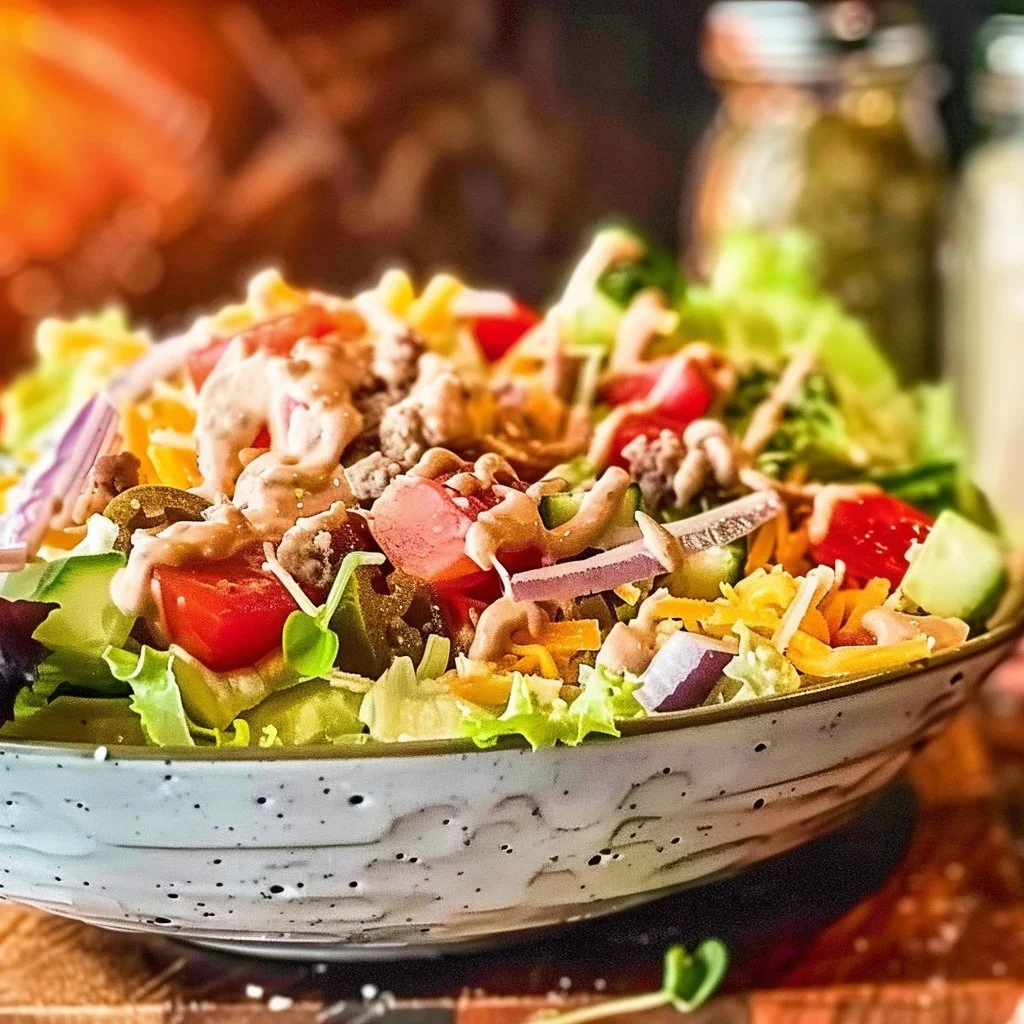 Quick & Easy Big Mac Salad 4 Quick & Easy Big Mac Salad