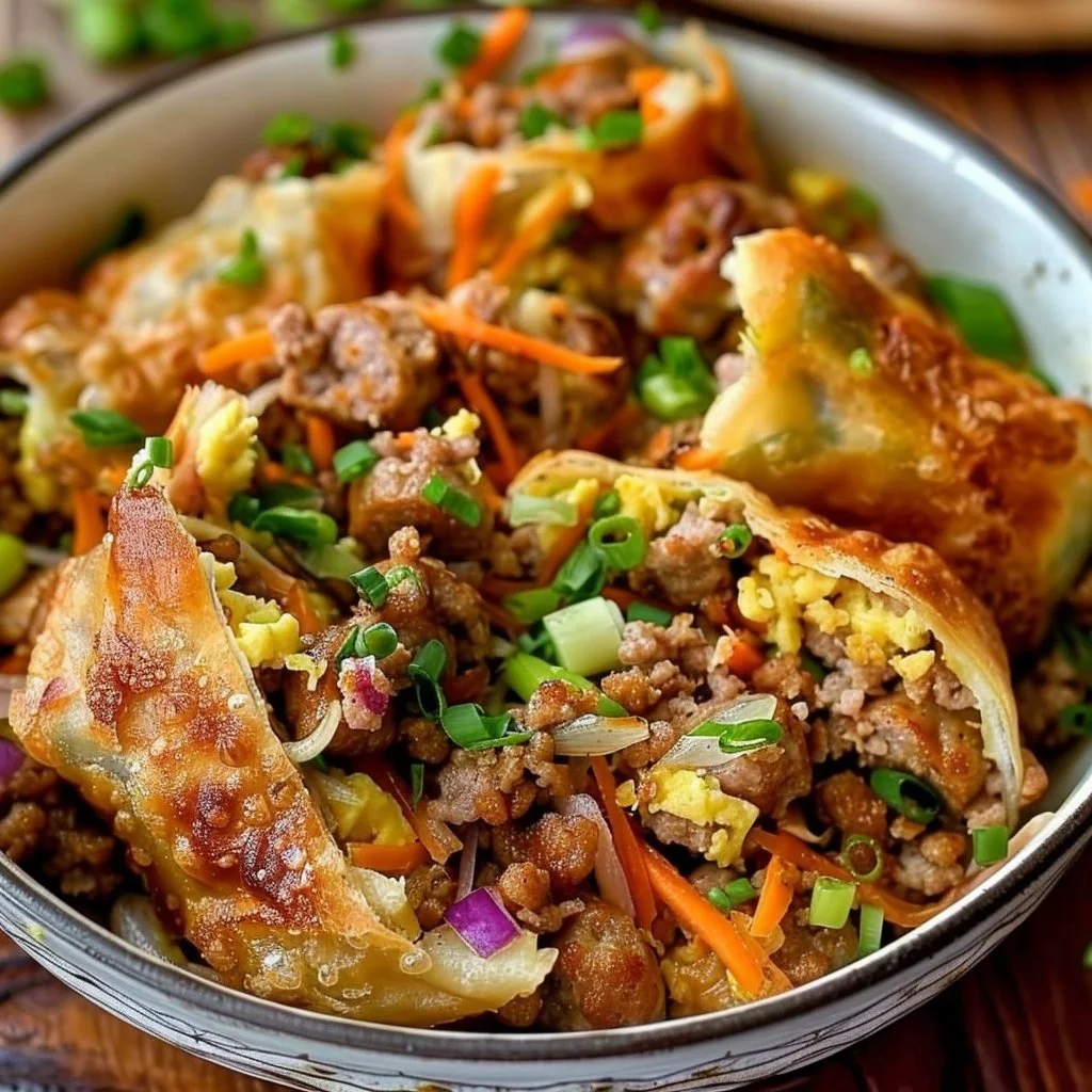 Sausage Egg Roll In A Bowl 4 Sausage Egg Roll In A Bowl