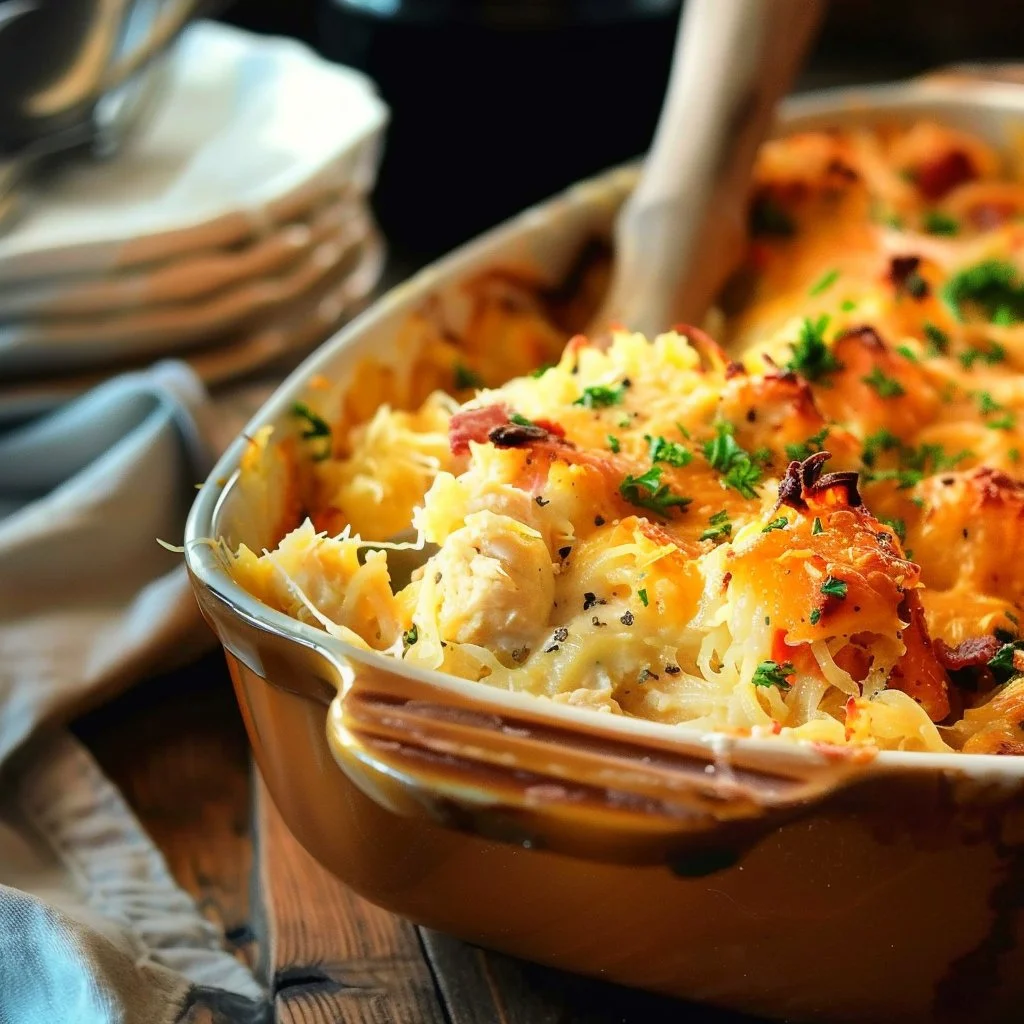 Spaghetti Squash Chicken Casserole 4 Spaghetti Squash Chicken Casserole