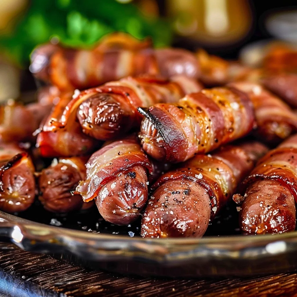 Sweet & Savory Bacon Wrapped Smokies 4 Sweet & Savory Bacon Wrapped Smokies