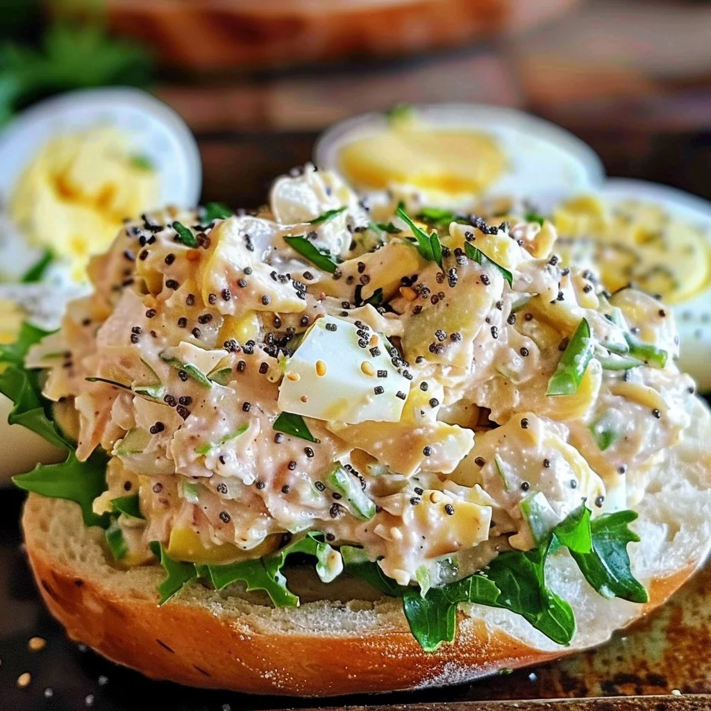 Tuna Egg Salad With Everything Bagel 4 Tuna Egg Salad With Everything Bagel