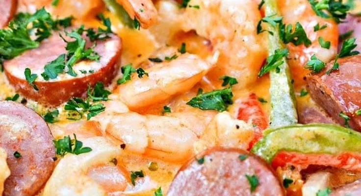 Creamy Cajun Shrimp & Sausage 4 Creamy Cajun Shrimp & Sausage