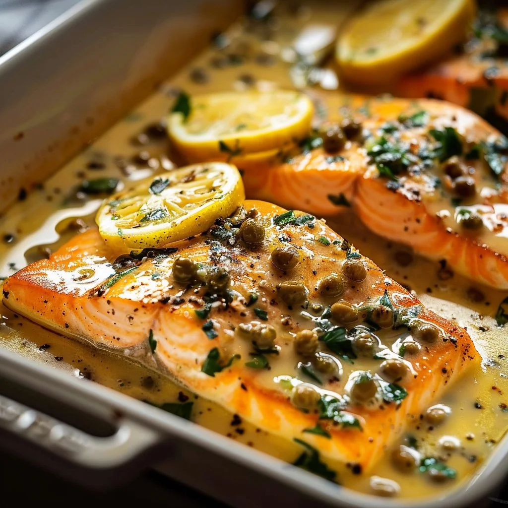 Creamy Salmon Piccata 4 Creamy Salmon Piccata