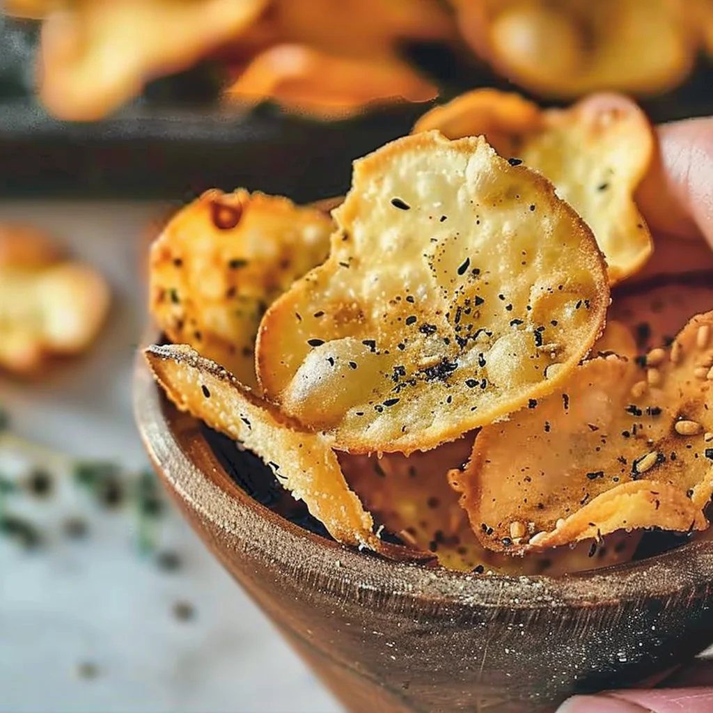 Crunchy Homemade Zero Net Carb Chips 4 Crunchy Homemade Zero Net Carb Chips