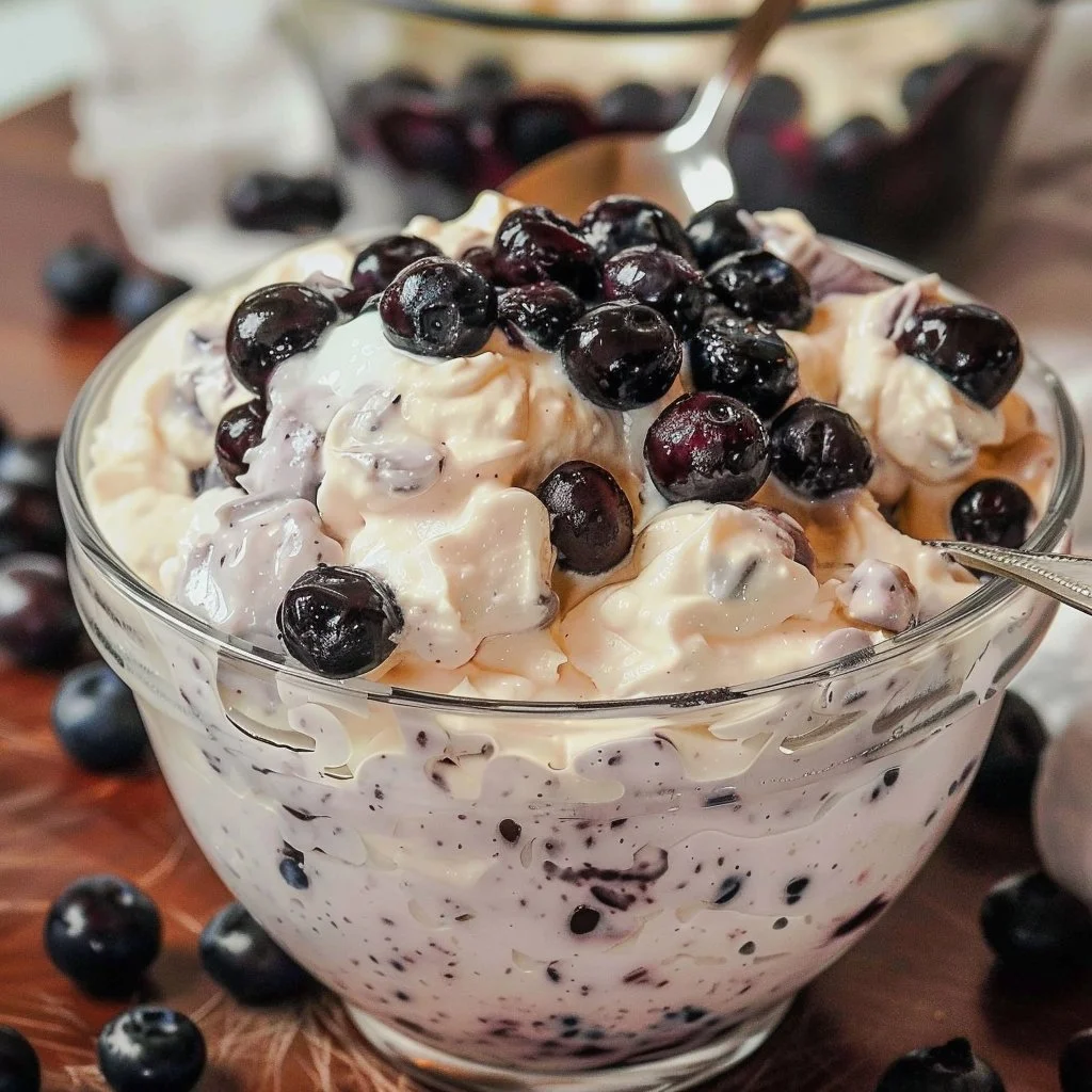 Easy Blueberry Cheesecake Fluff 4 Easy Blueberry Cheesecake Fluff