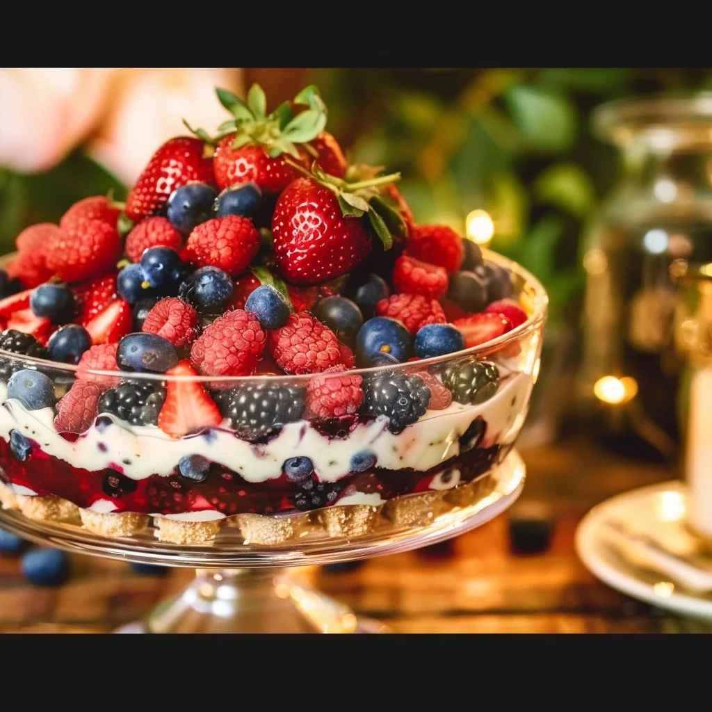 Fresh Berry Dessert Trifle 4 Fresh Berry Dessert Trifle