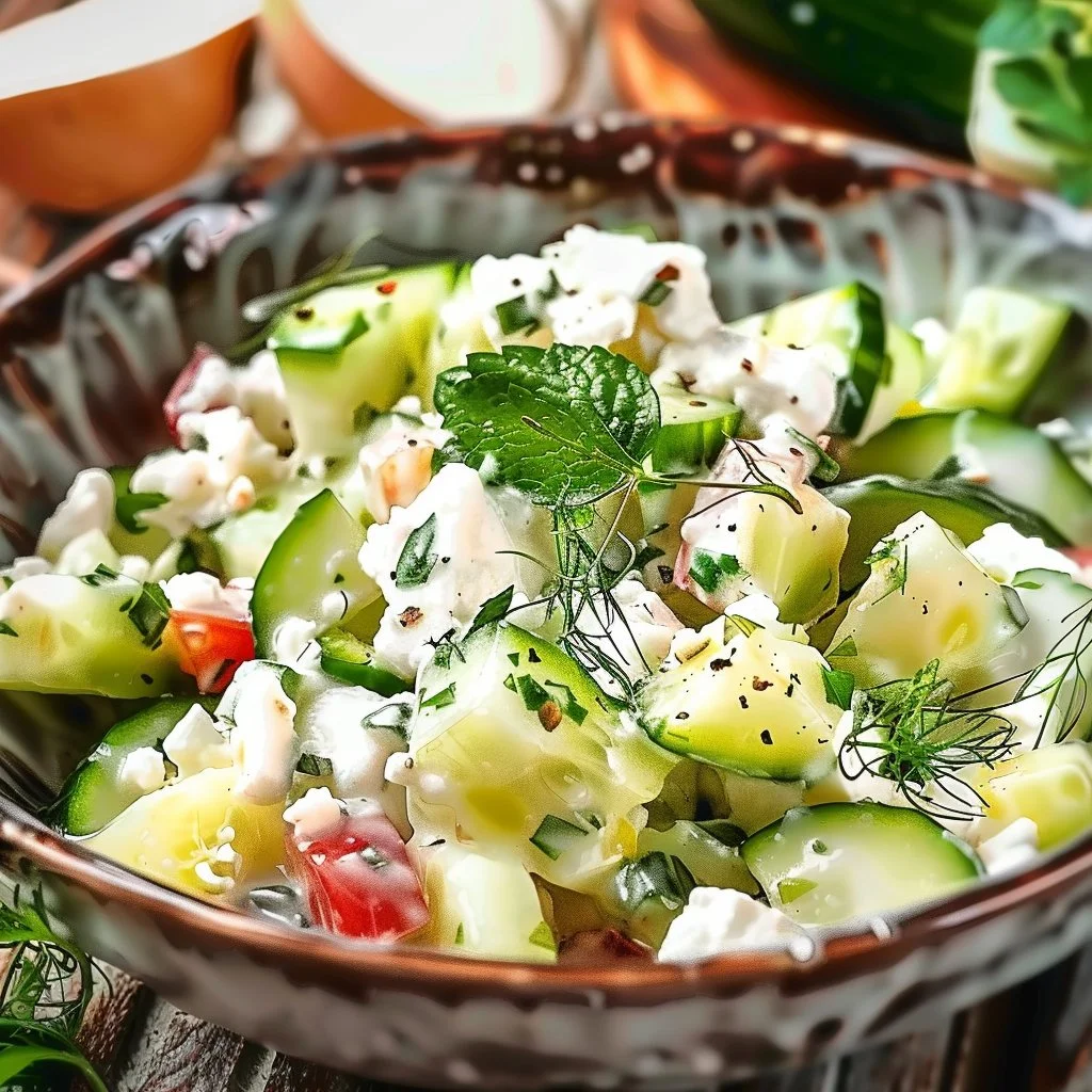 High Protein Cucumber Salad With Cottage Cheese 4 High Protein Cucumber Salad With Cottage Cheese