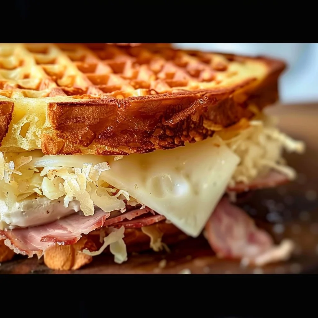 Keto Chaffle Reuben Sandwich 4 Keto Chaffle Reuben Sandwich