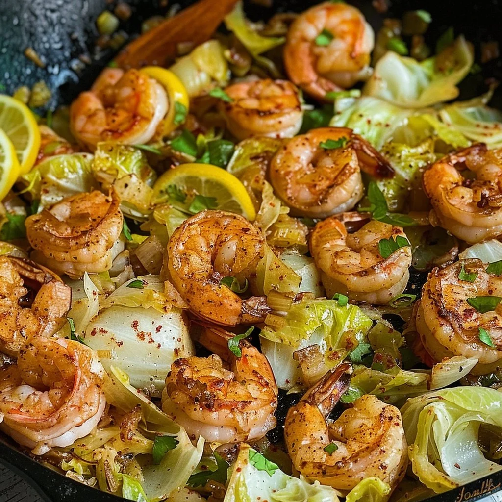 Keto Lemon Butter Cabbage & Shrimp Skillet 4 Keto Lemon Butter Cabbage & Shrimp Skillet