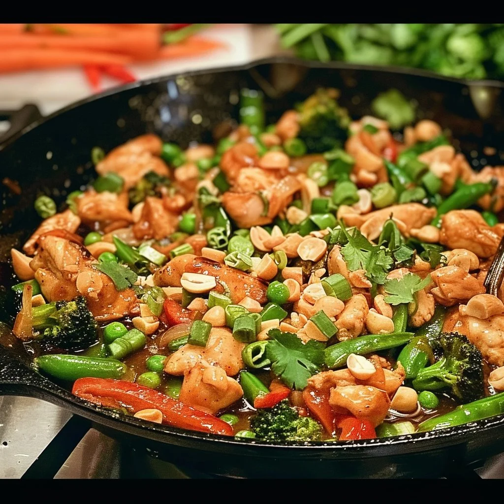Keto Peanut Thai Chicken Skillet 4 Keto Peanut Thai Chicken Skillet