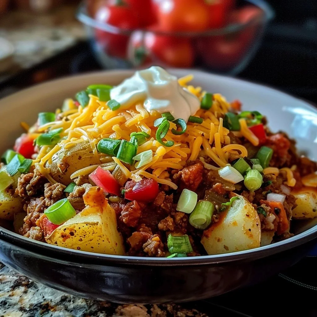 Loaded Potato Taco Bowl 4 Loaded Potato Taco Bowl