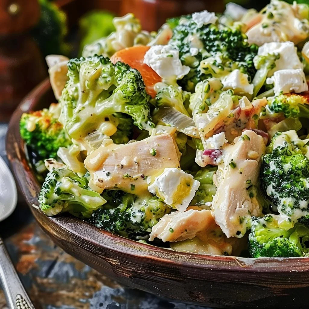 Low Carb Broccoli Chicken Salad With Feta 4 Low Carb Broccoli Chicken Salad With Feta