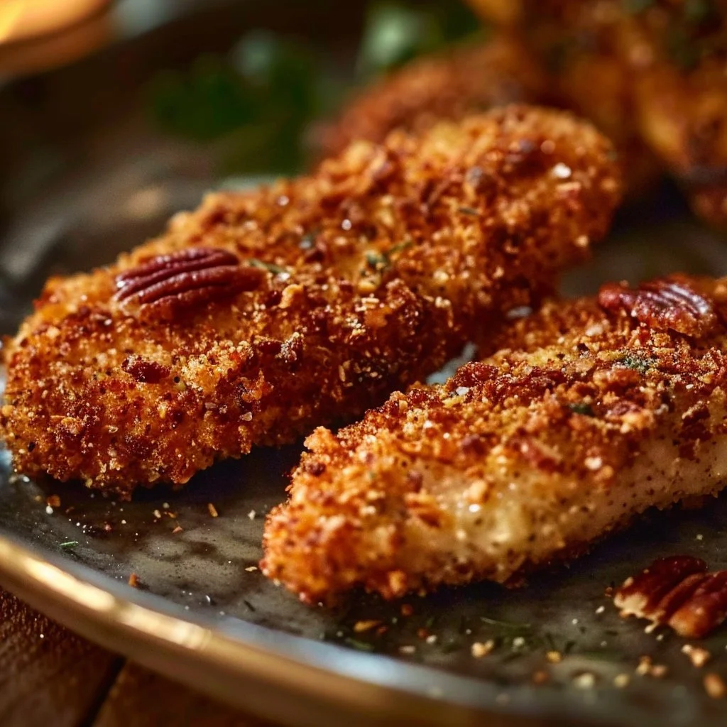 Parmesan Pecan Chicken Tenders 4 Parmesan Pecan Chicken Tenders