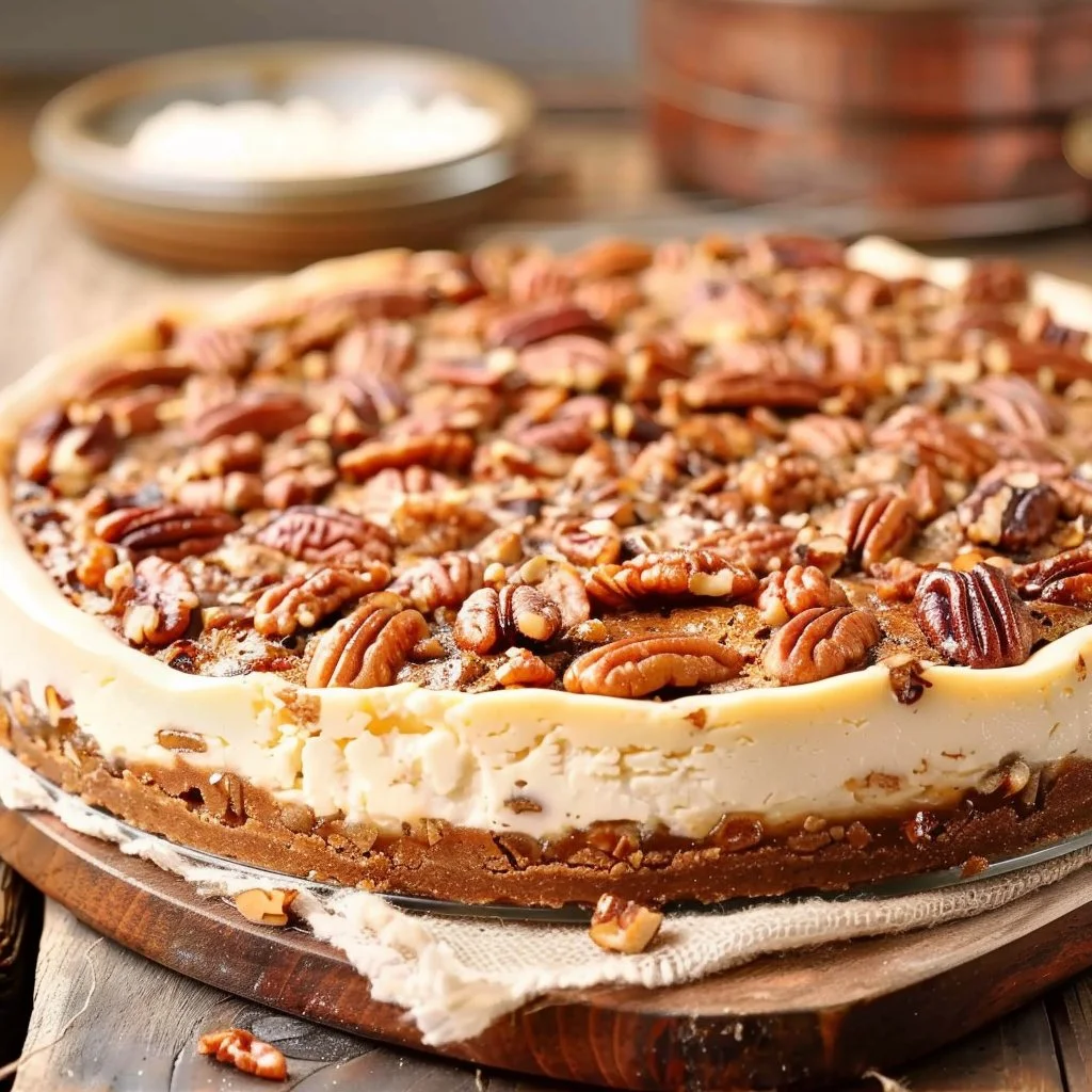 Pecan Pie Cheesecake 4 Pecan Pie Cheesecake