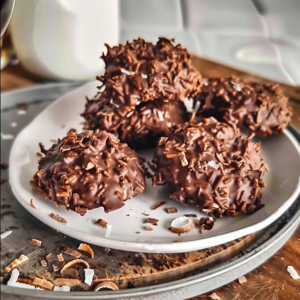 Quick & Easy Chocolate Coconut Clusters 4 Quick & Easy Chocolate Coconut Clusters