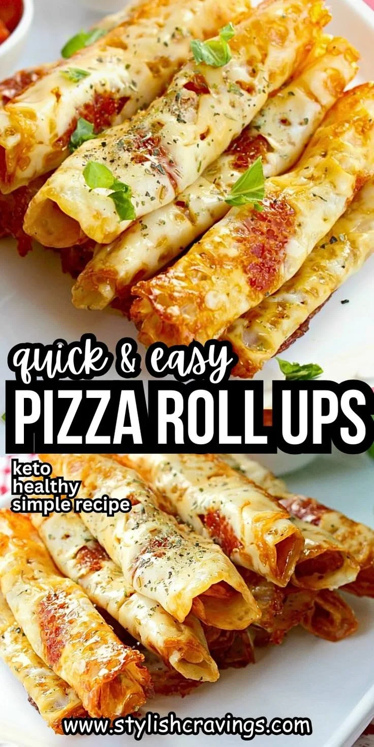 Quick & Easy Pizza Roll Ups 4 Quick & Easy Pizza Roll Ups