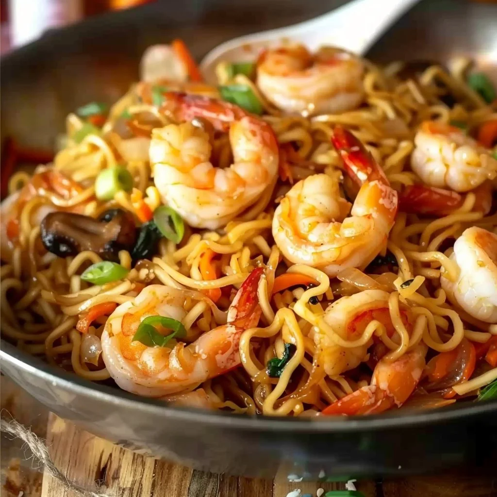 Quick & Easy Shrimp Lo Mein 4 Quick & Easy Shrimp Lo Mein