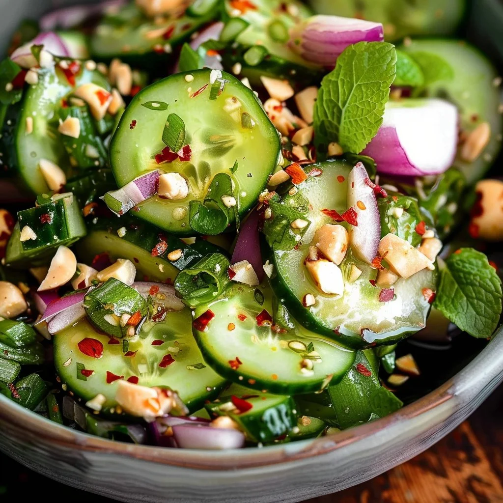 Quick & Easy Thai Cucumber Salad 4 Quick & Easy Thai Cucumber Salad