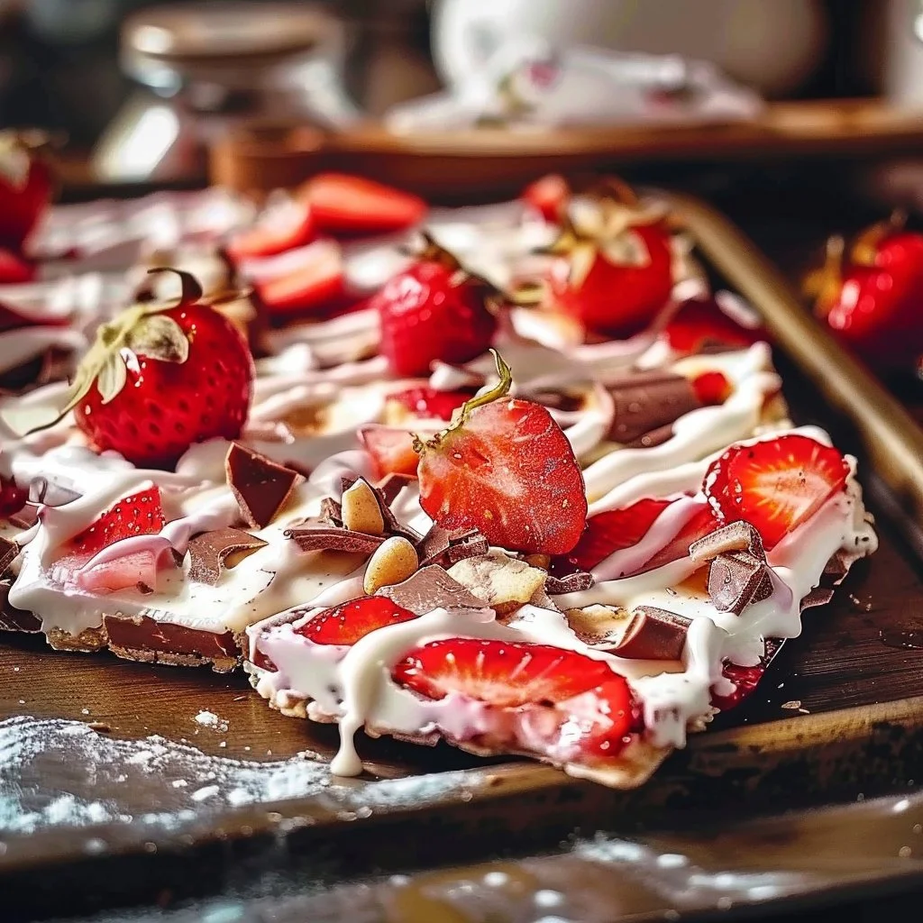 Strawberry Cheesecake Bark 4 Strawberry Cheesecake Bark