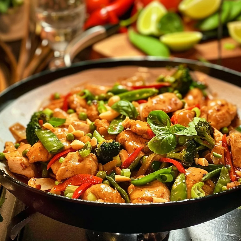 Thai Chicken Stir Fry Dinner 4 Thai Chicken Stir Fry Dinner