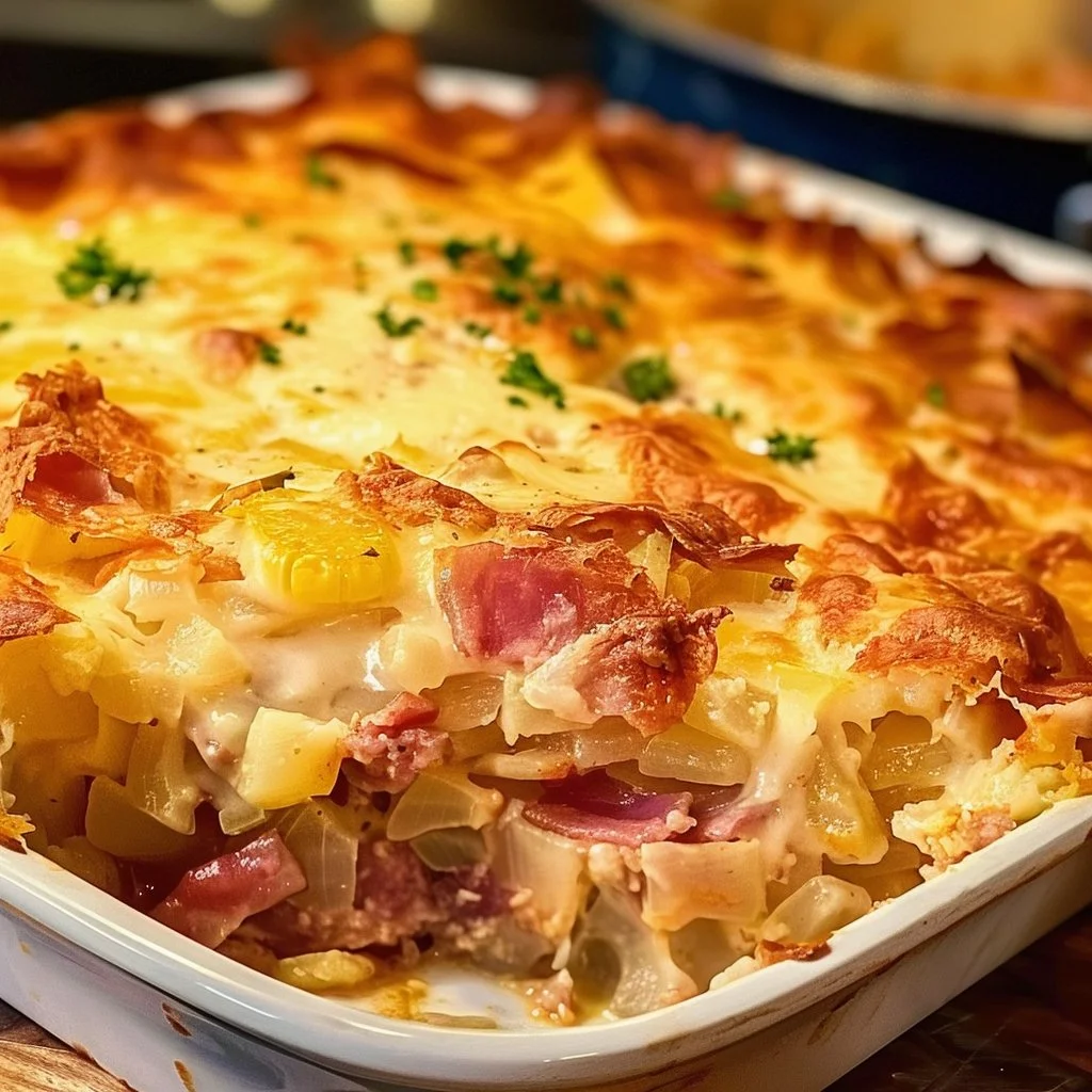 Cheesy Reuben Bake 4 Cheesy Reuben Bake