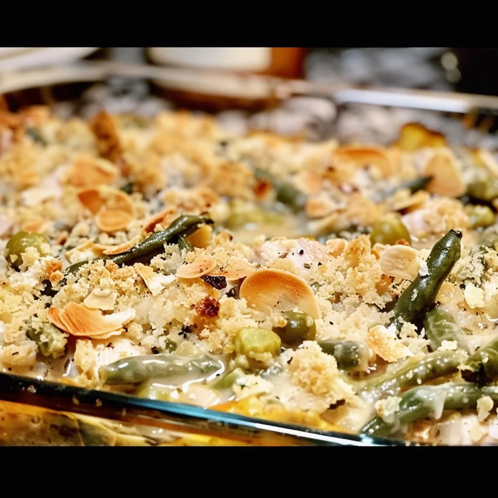 Chicken & Green Beans Dinner Casserole 4 Chicken & Green Beans Dinner Casserole