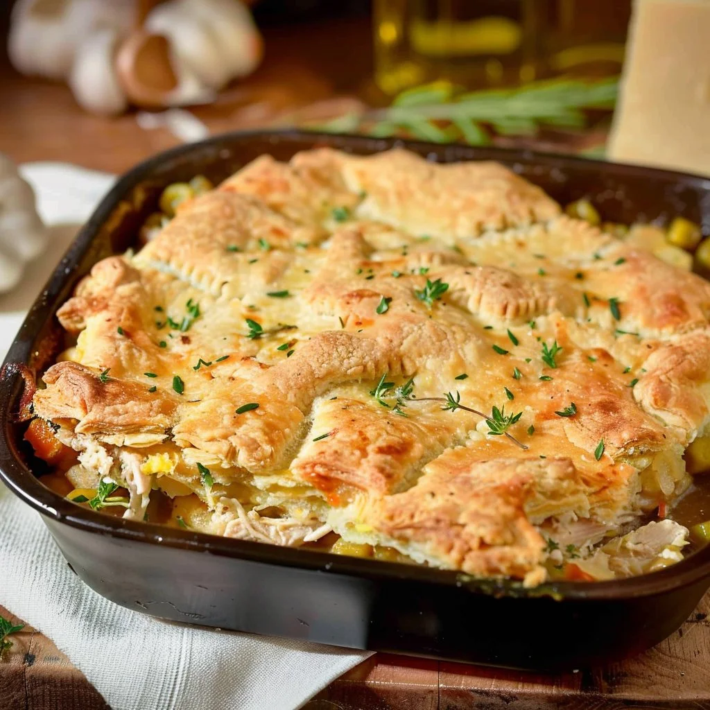 Chicken Pot Pie With Cheddar Garlic Crust 4 Chicken Pot Pie With Cheddar Garlic Crust