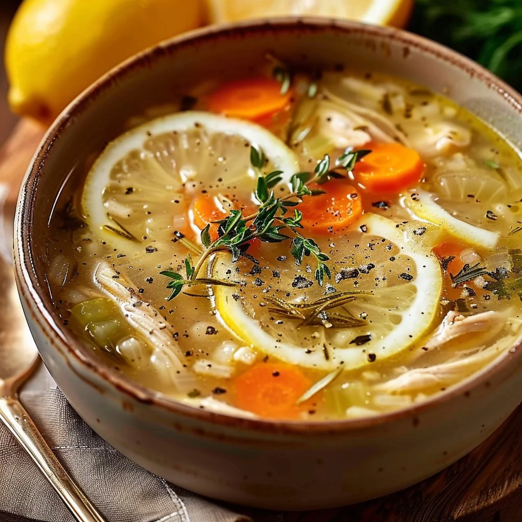 Classic Greek Lemon Chicken Soup 4 Classic Greek Lemon Chicken Soup