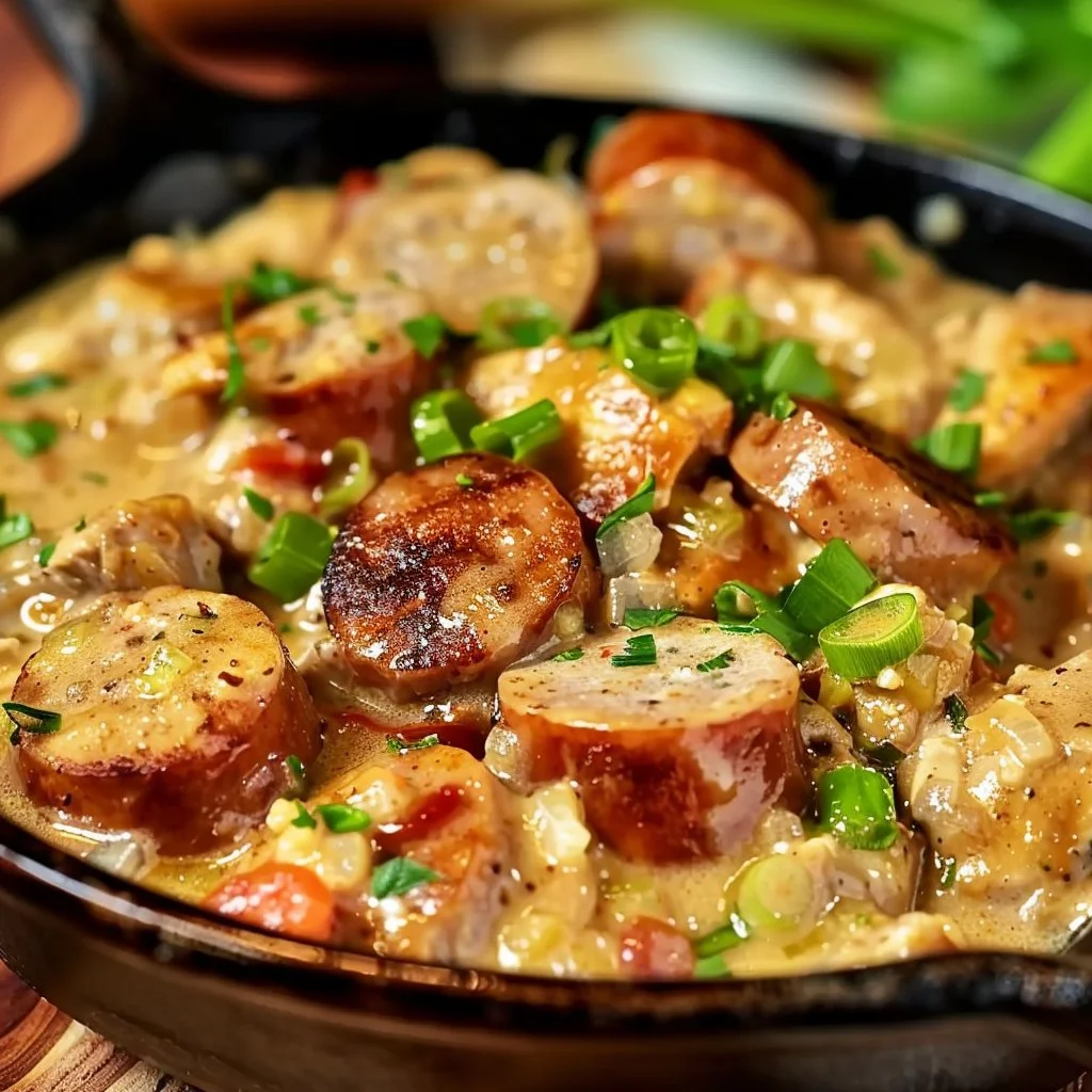 Creamy Cajun Sausage & Chicken 4 Creamy Cajun Sausage & Chicken