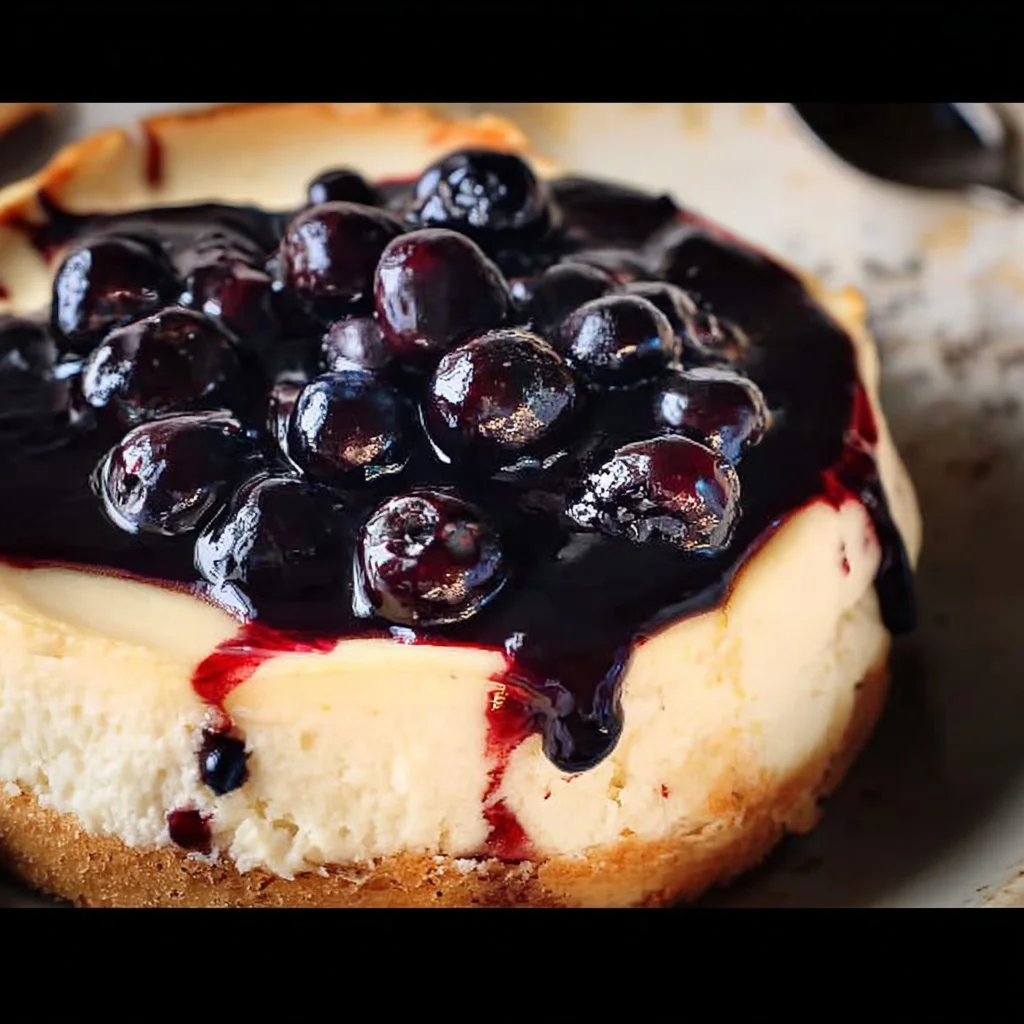 Creamy Greek Yogurt Blueberry Cheesecake 4 Creamy Greek Yogurt Blueberry Cheesecake