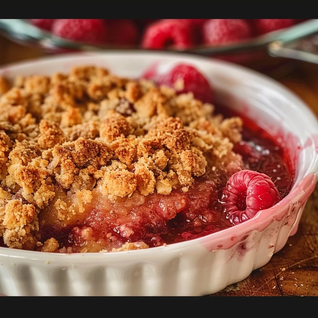 Easy Healthy Raspberry Crisp 4 Easy Healthy Raspberry Crisp