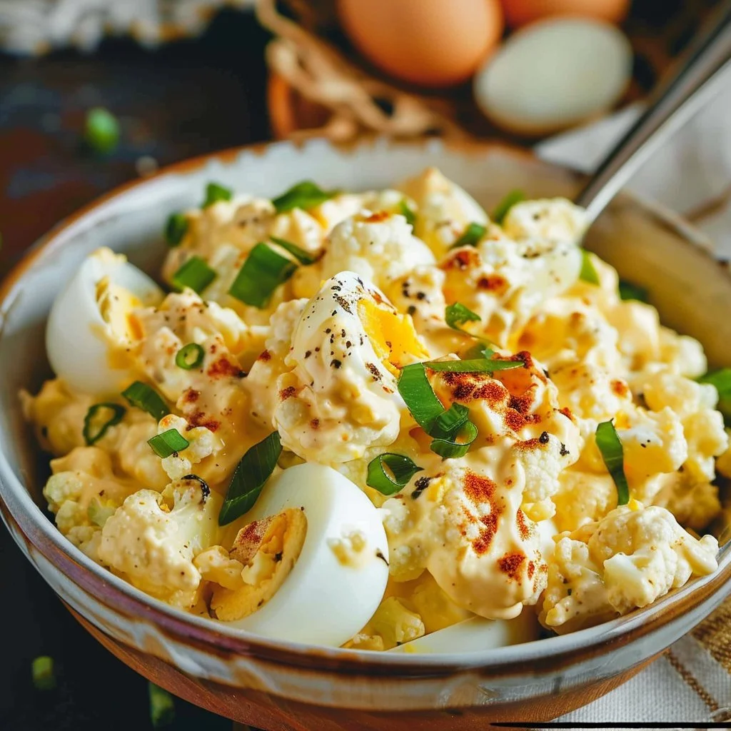 Keto Deviled Egg Salad With Cauliflower 4 Keto Deviled Egg Salad With Cauliflower