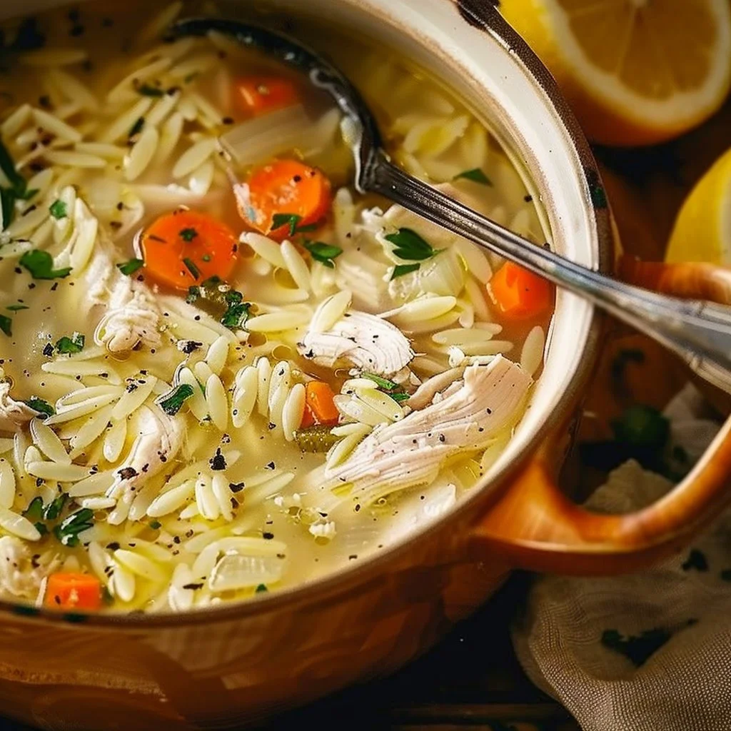 Lemon Chicken Orzo Soup 4 Lemon Chicken Orzo Soup