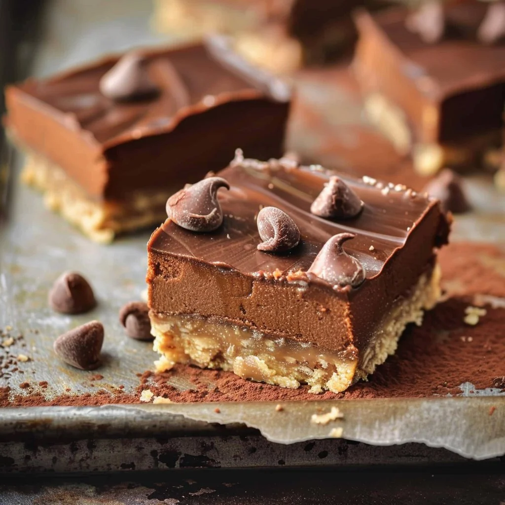 No Bake Chocolate Cheesecake Bars 4 No Bake Chocolate Cheesecake Bars