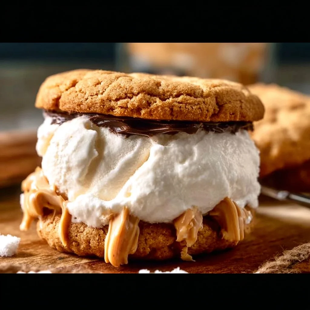 Peanut Butter Cookie Ice Cream Sandwich 4 Peanut Butter Cookie Ice Cream Sandwich
