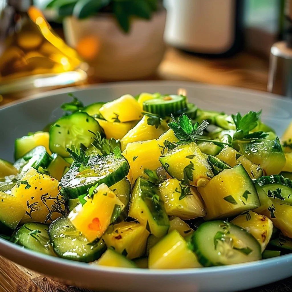Pineapple Cucumber Salad 4 Pineapple Cucumber Salad