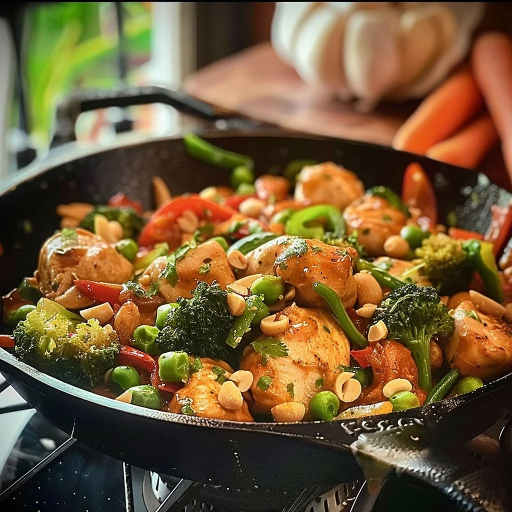 Thai Peanut Chicken Skillet 4 Thai Peanut Chicken Skillet