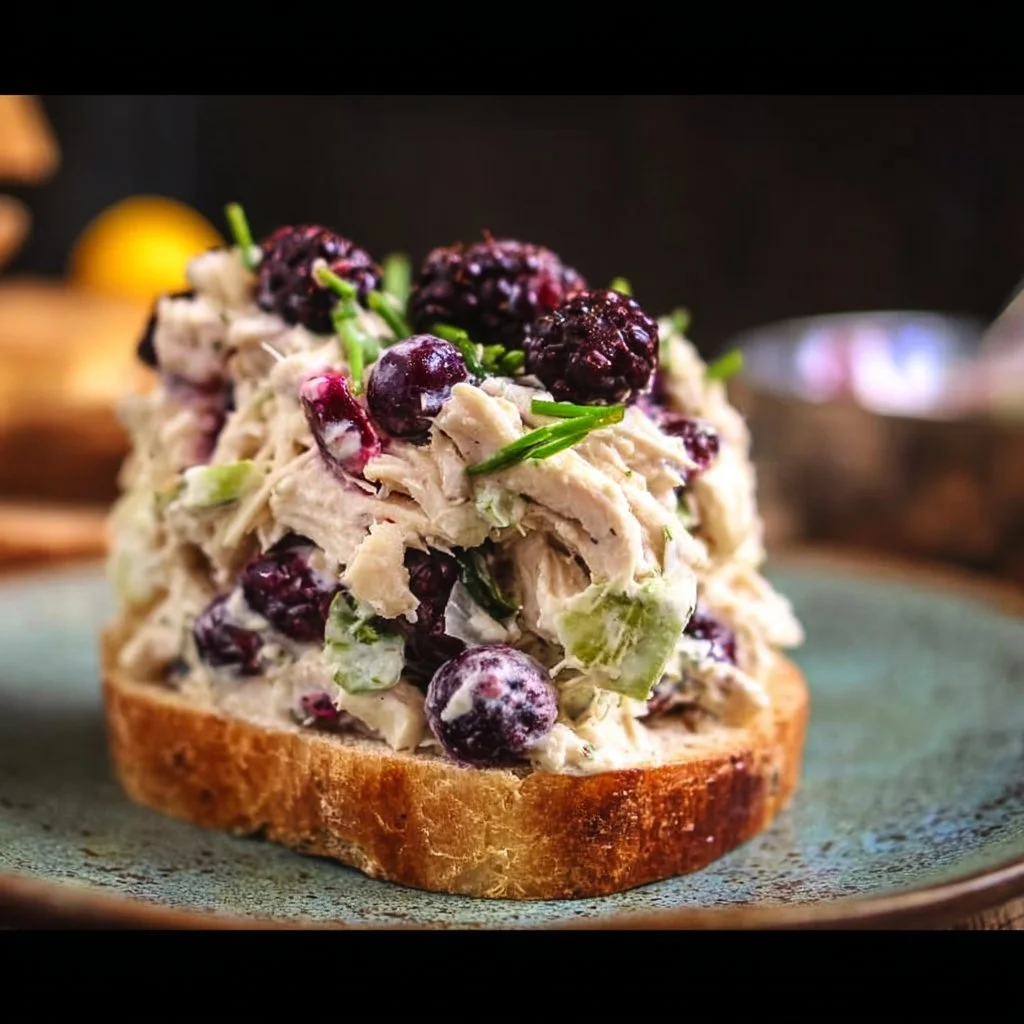 Blackberry Cottage Cheese Chicken Salad 4 Blackberry Cottage Cheese Chicken Salad