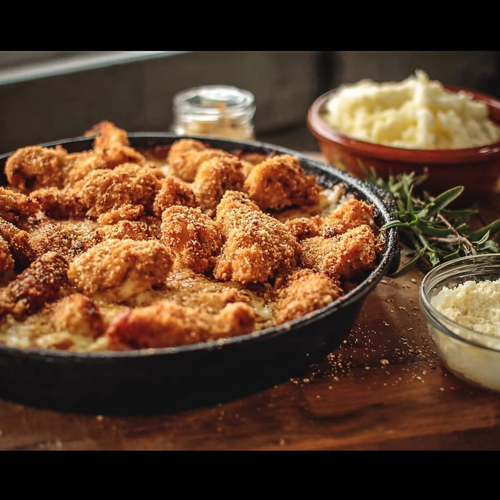 Chicken Nugget Parmesan Bake 4 Chicken Nugget Parmesan Bake