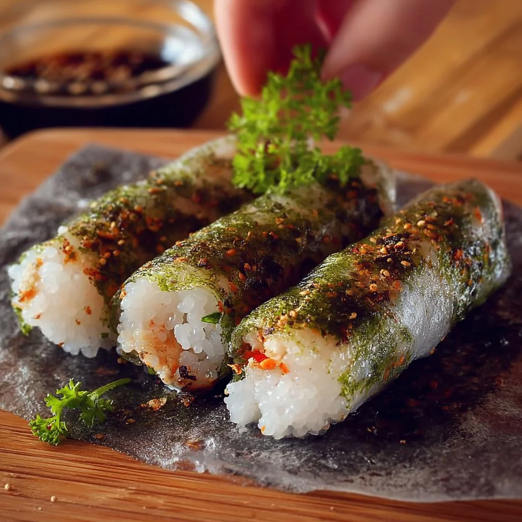 Crispy Rice Paper Sushi Rolls 4 Crispy Rice Paper Sushi Rolls