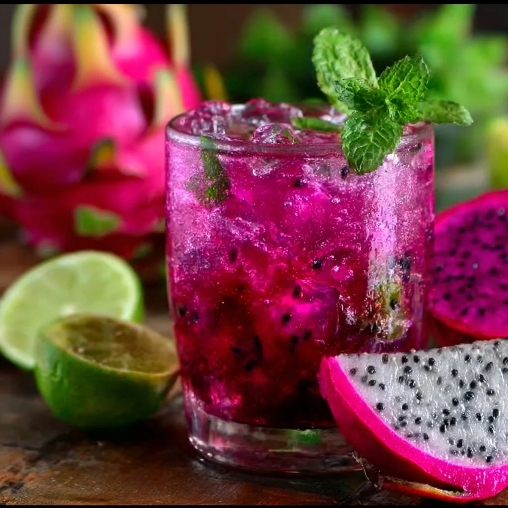 Dragon Fruit Juice Mojito 4 Dragon Fruit Juice Mojito