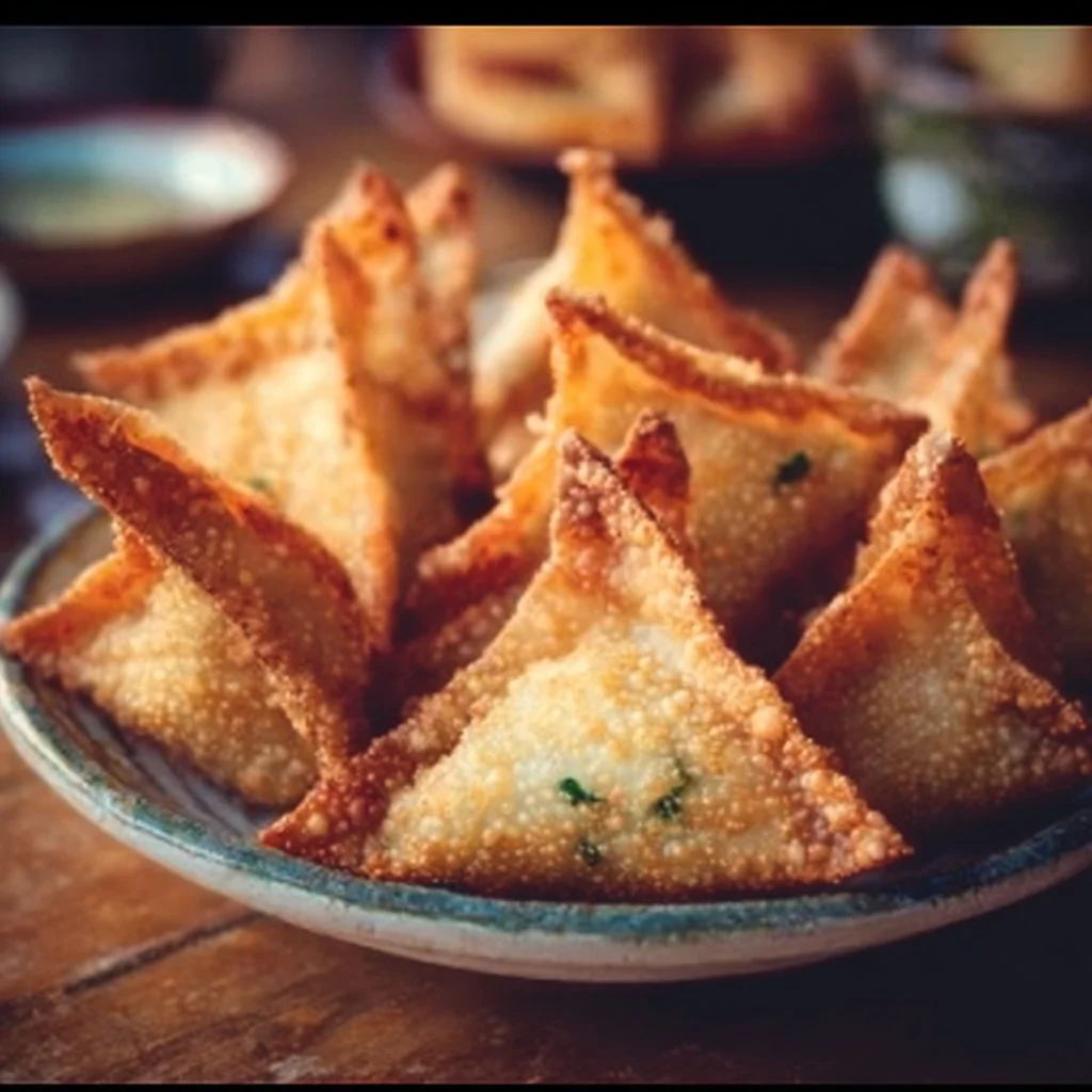 Rice Paper Crab Rangoons 4 Rice Paper Crab Rangoons