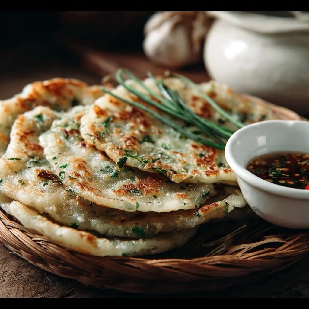 Rice Paper Scallion Pancakes 4 Rice Paper Scallion Pancakes