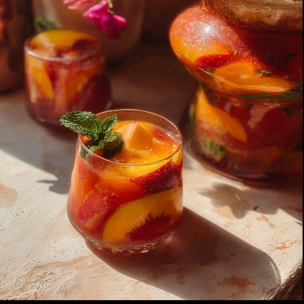 Peach Sangria for Hot Summer Days 4 Peach Sangria for Hot Summer Days