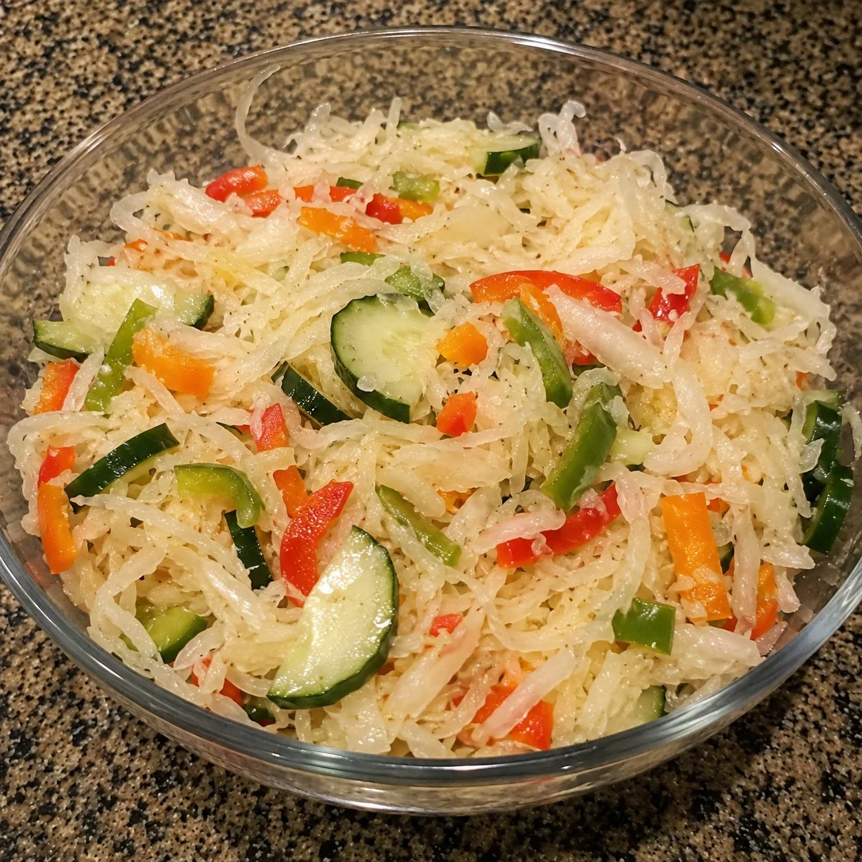 Low Carb Sauerkraut Salad With Veggies 4 Low Carb Sauerkraut Salad With Veggies