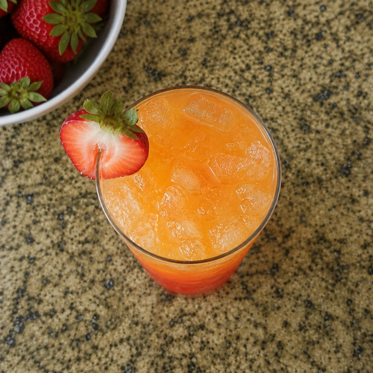 Strawberry Sunrise Mocktail 4 Strawberry Sunrise Mocktail