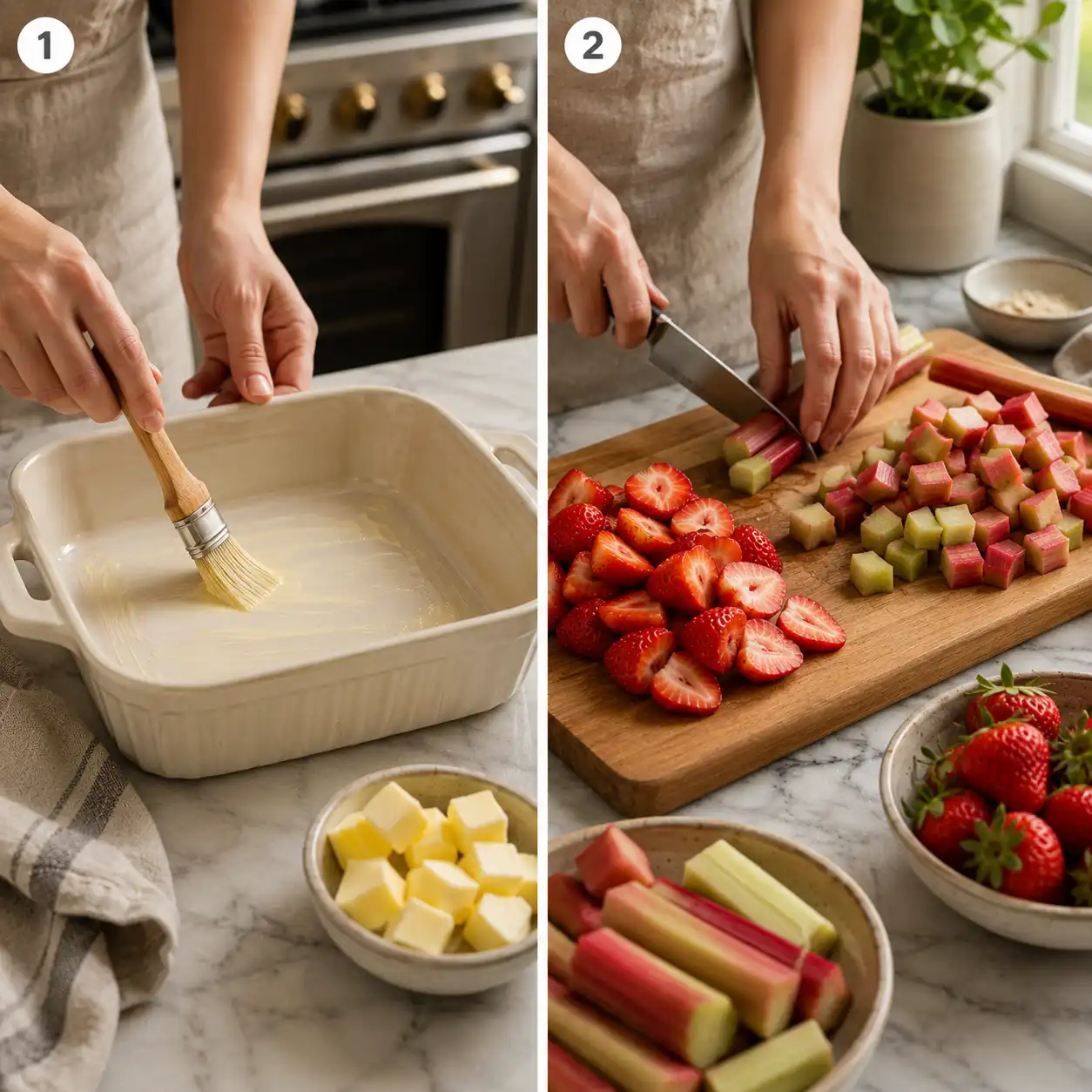 The Sweet & Tangy Delight: Crafting the Perfect Strawberry Rhubarb 9 strawberry rhubarb crumble preparation